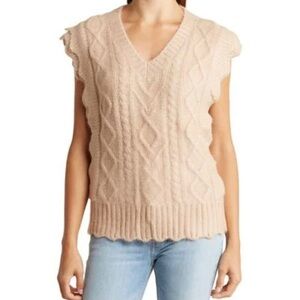 ⭐️ New FRNCH Tamara Sweater Vest Top Size Large